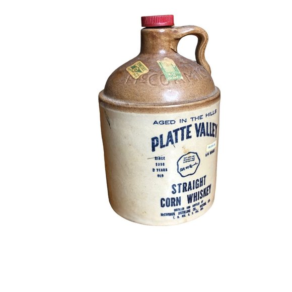Platt Valley Straight Corn Whiskey Jug McCormick Vintage USA Distilling Crock - Picture 4 of 13